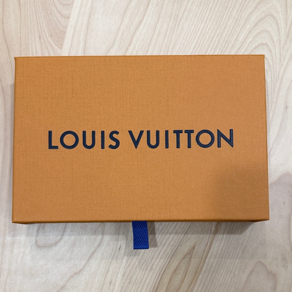 Louis Vuitton Signature Orange Box with Blue Ribbon